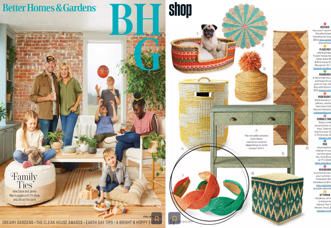 As Seen In Better Homes & Gardens: Raffia Wave Hairbands