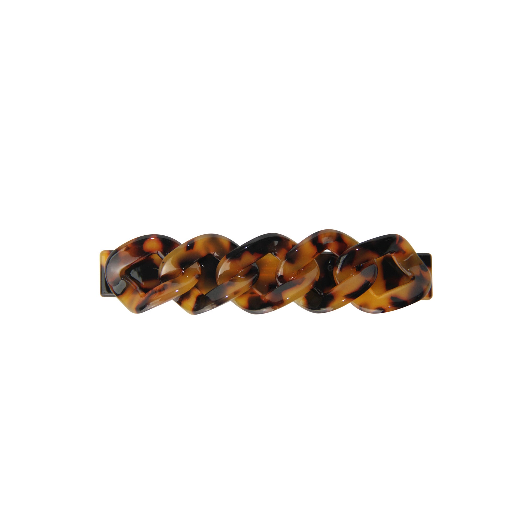 Tortoiseshell Link Hair Barrette