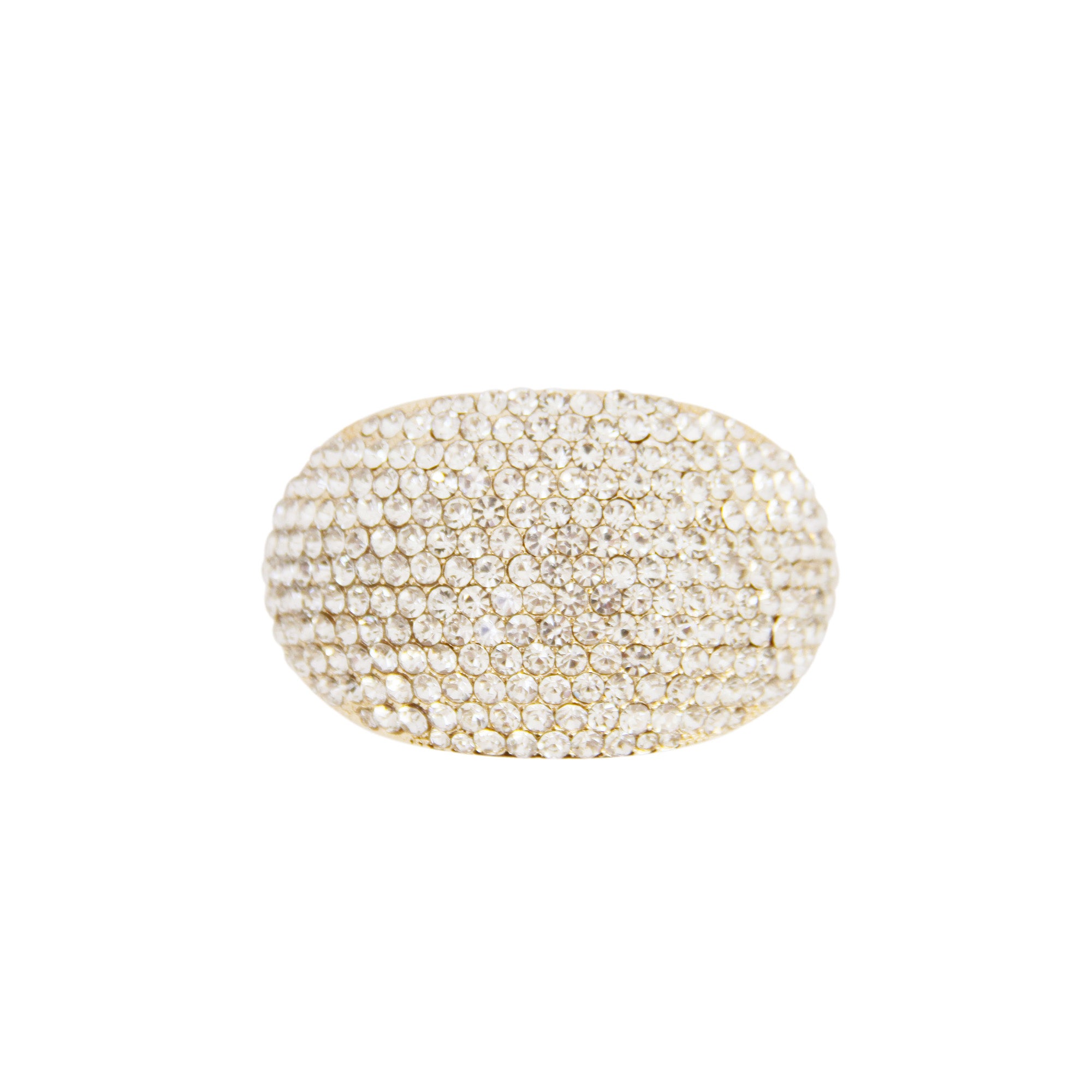 Crystal Pave Gold Ponytail Holder