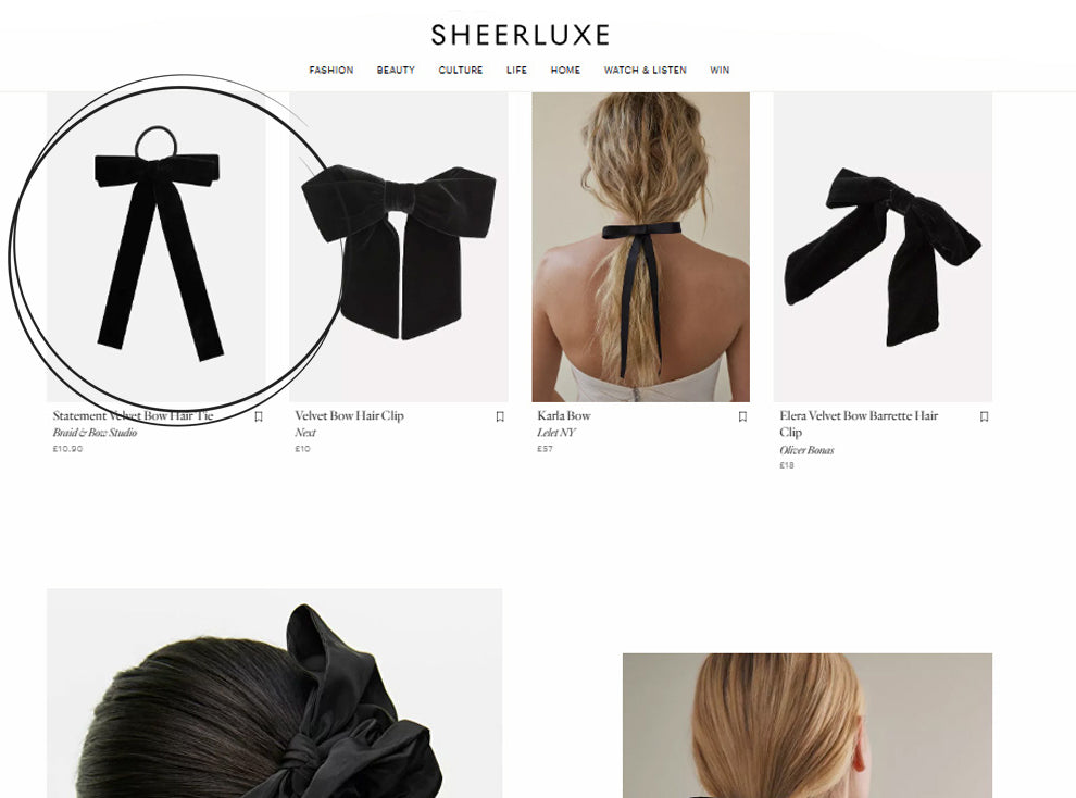 As Seen In SHEERLUXE: Hair Bows