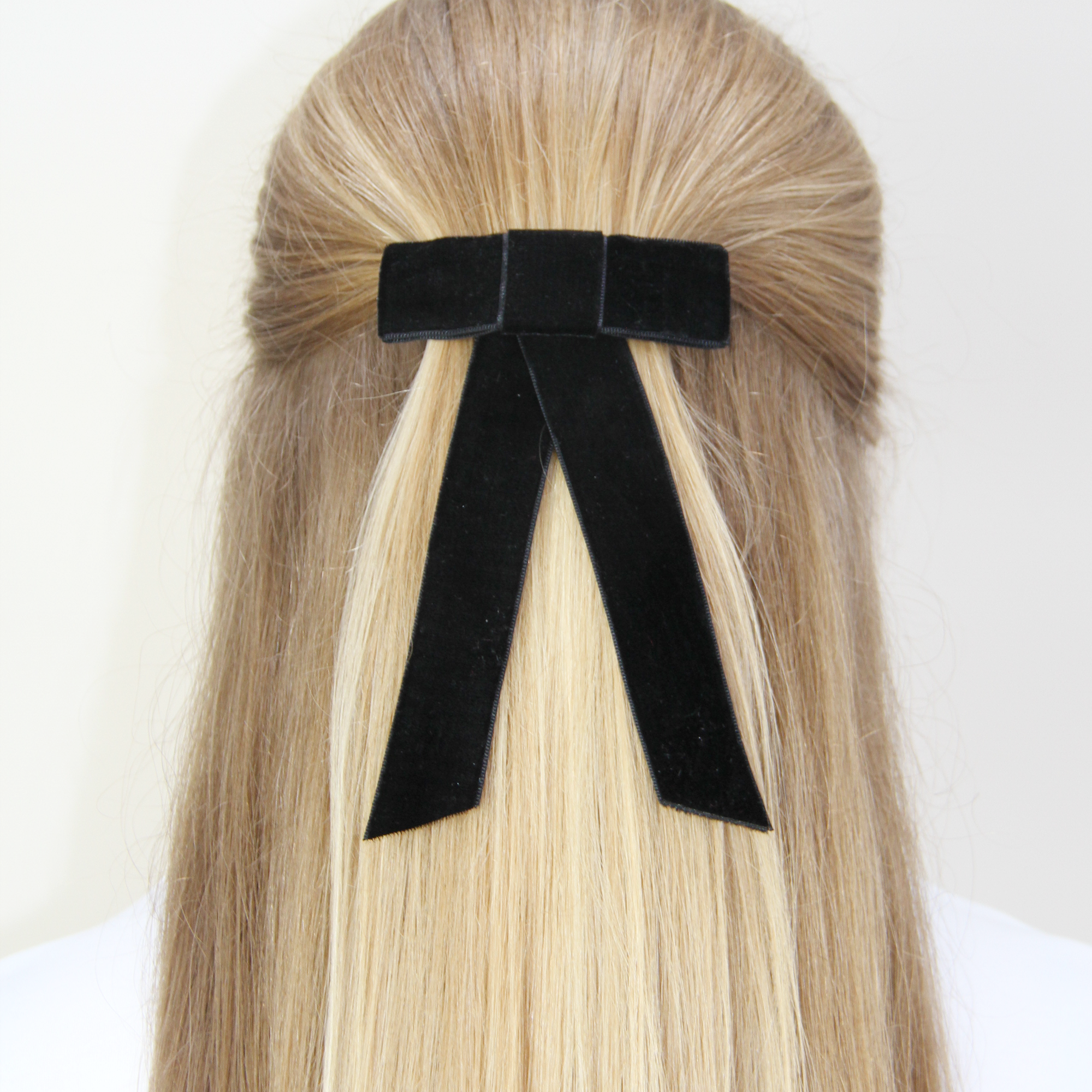 Black Velvet Hair Bow