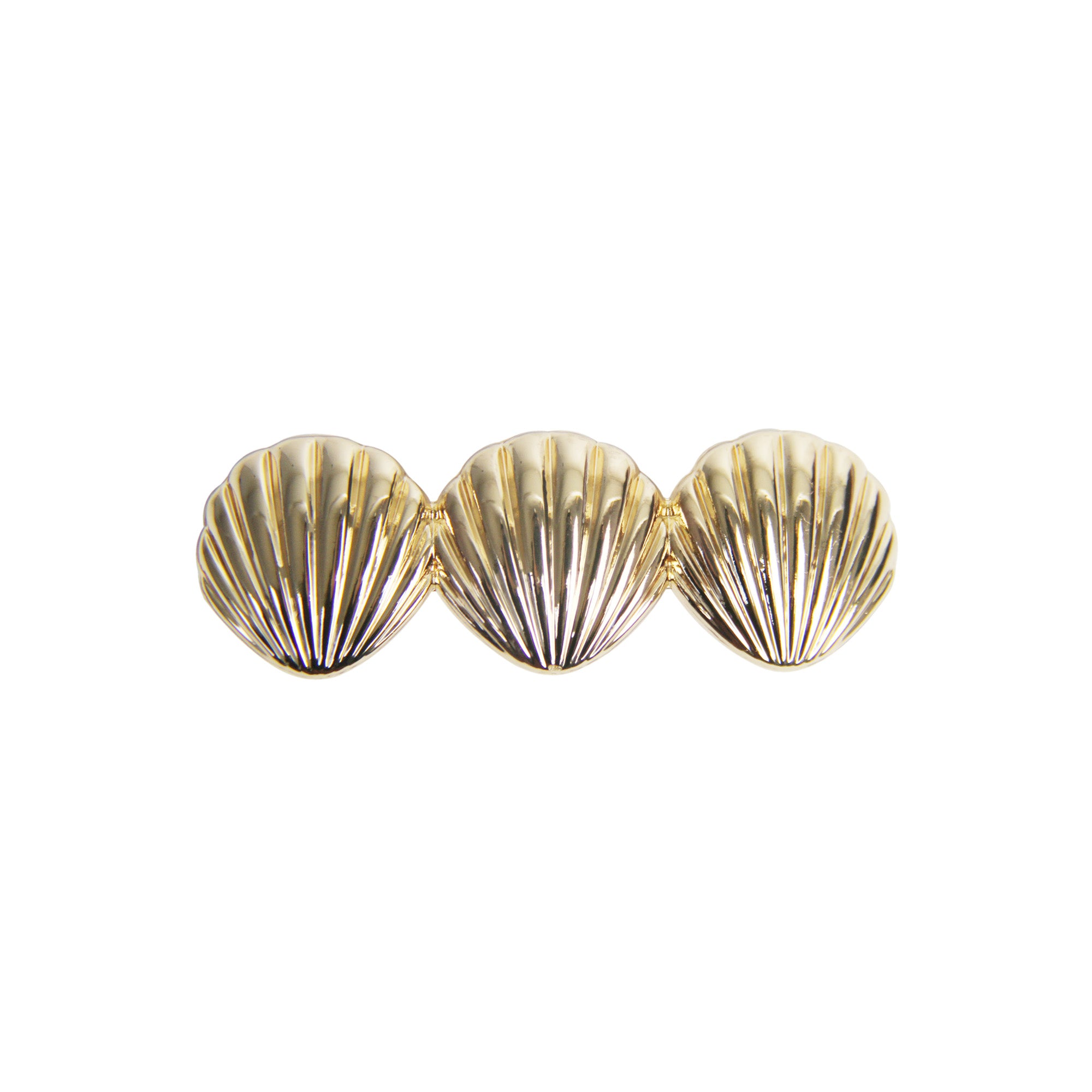 Gold Shell Hair Barrette