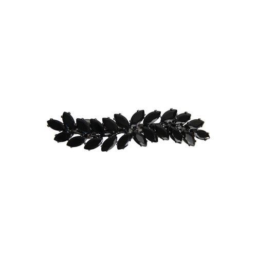 Black Crystal Ivy Hair Barrette