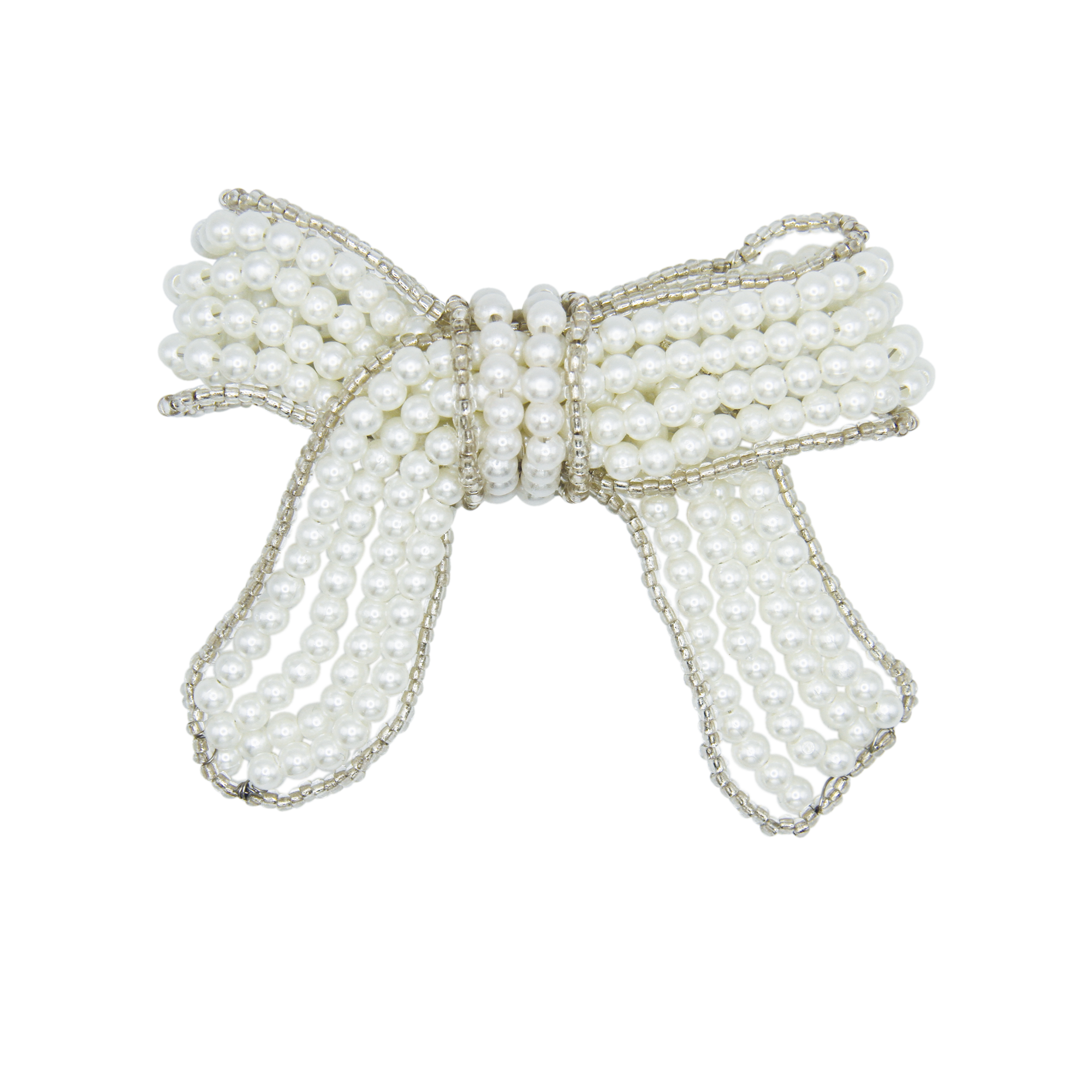 Beaded Pearl Hair Barrette