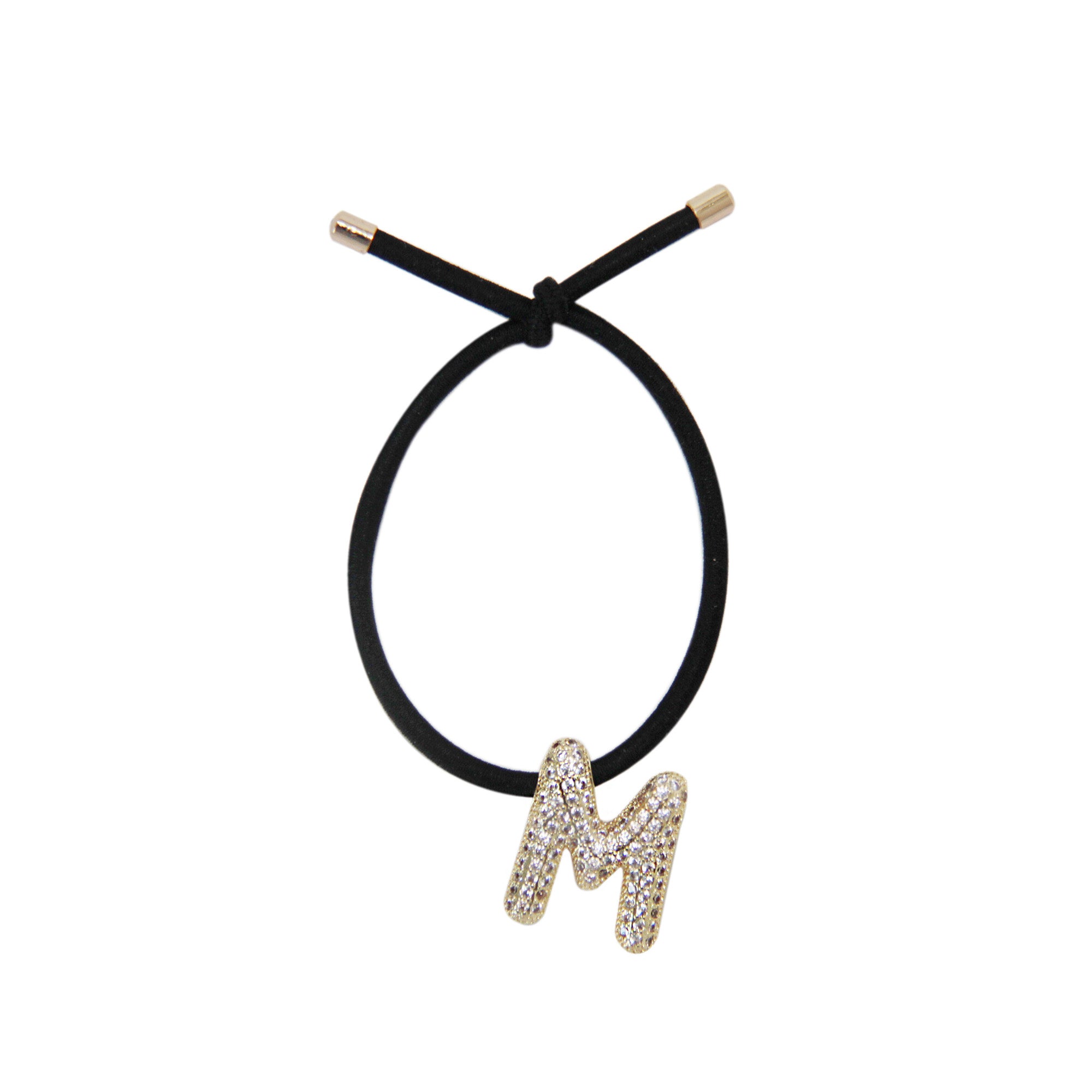Crystal Alphabet Hair Tie