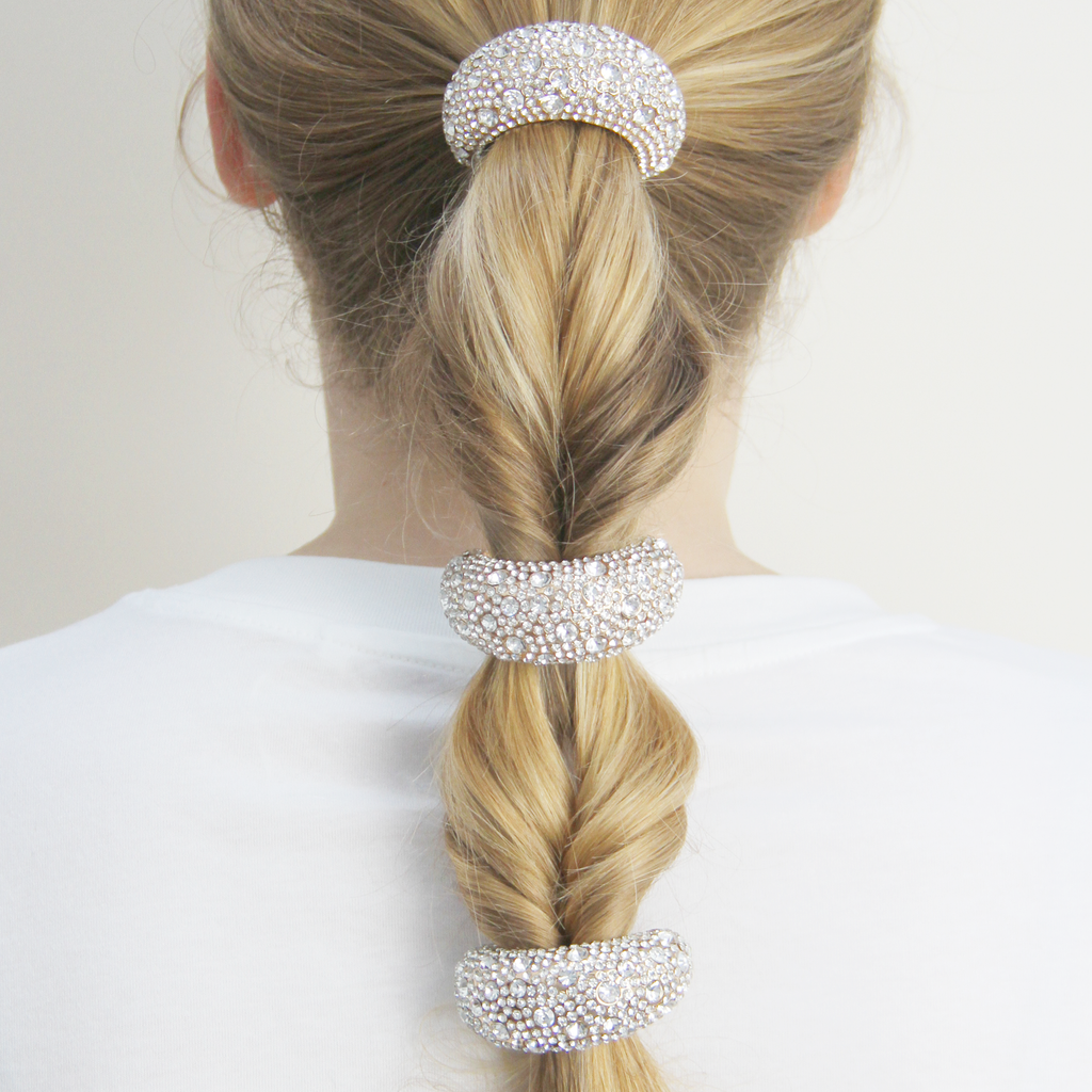 Gold Crystal Encrusted Hair Tie