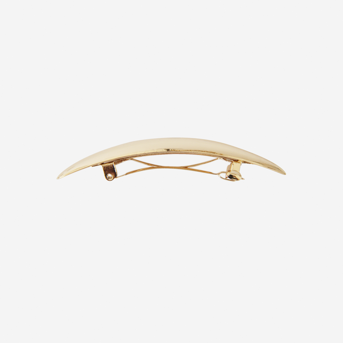 Gold Curved Hair Barrette