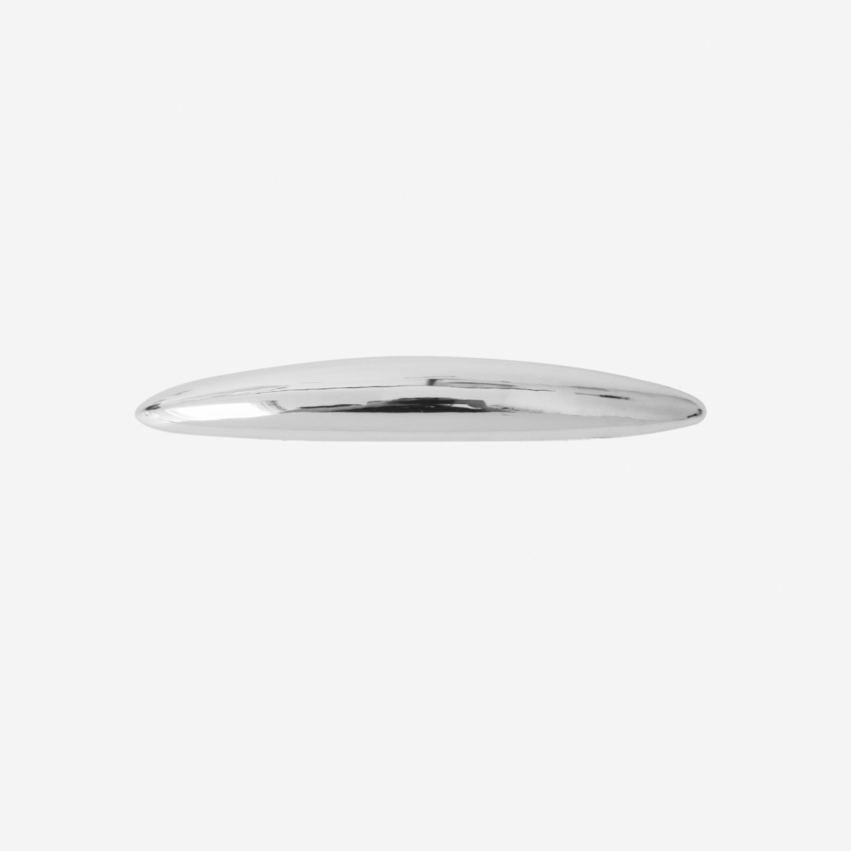 Silver Curved Hair Barrette