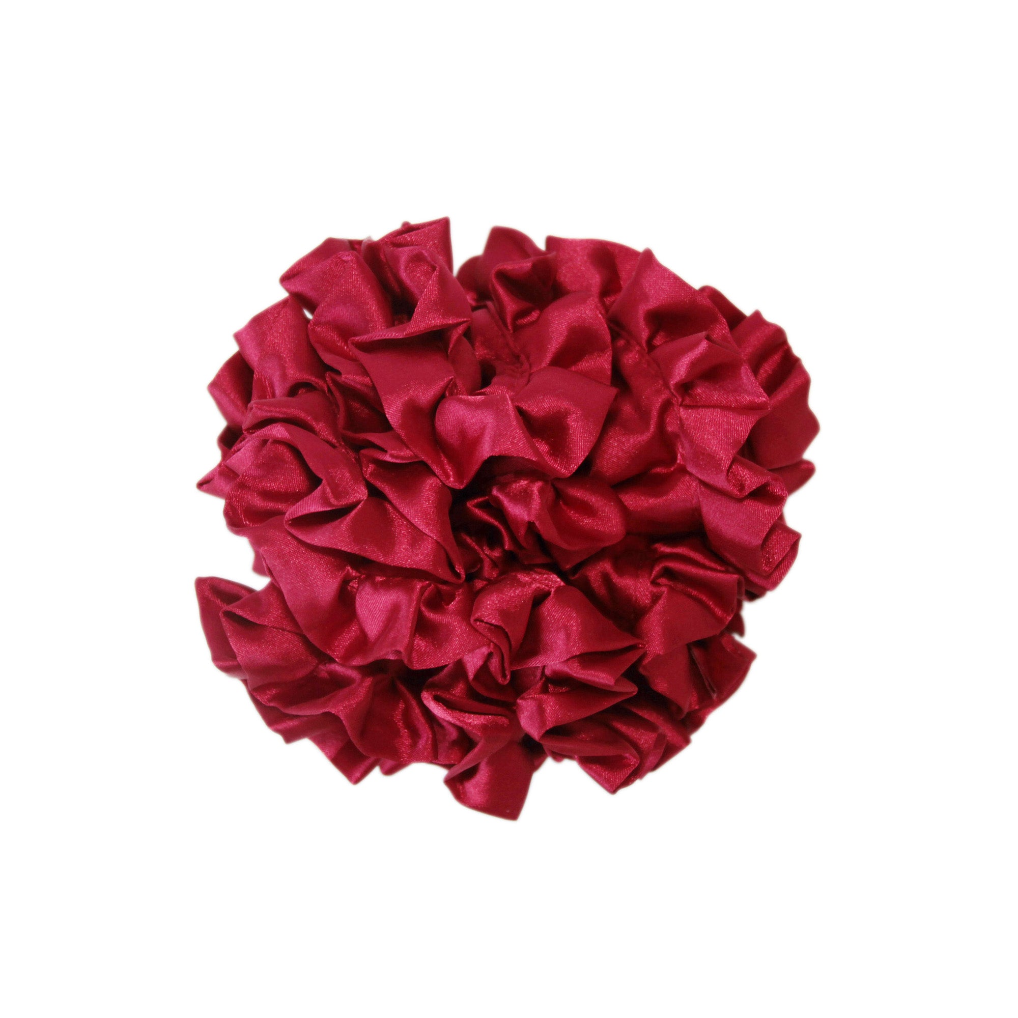 Ruffle and Frill Red Scrunchie