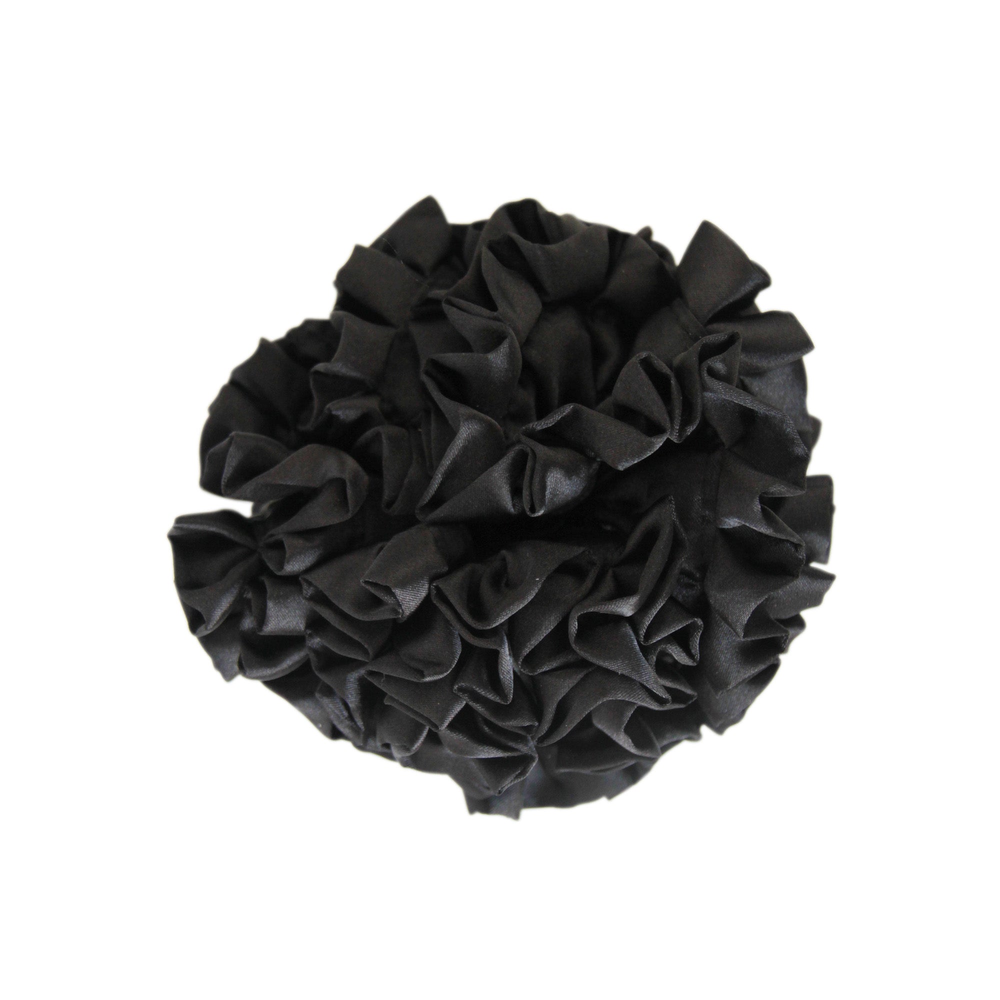 Ruffle and Frill Black Scrunchie