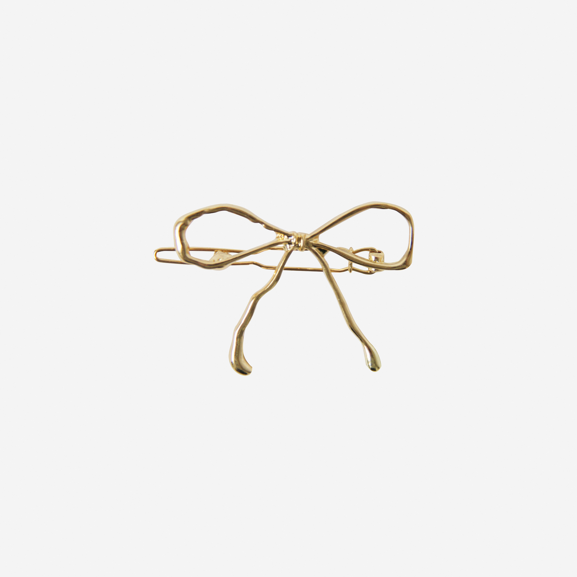 Gold Bow Hair Clip