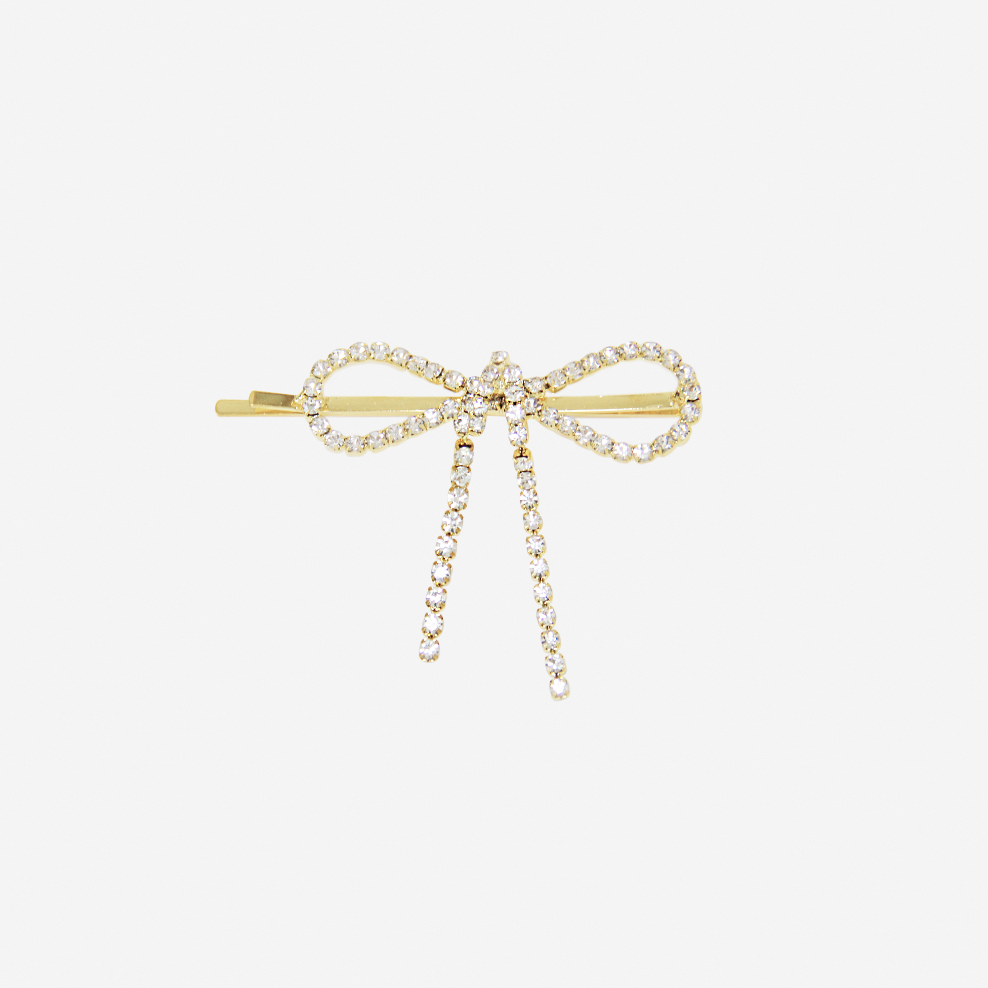 Crystal Pave Bow Hair Slide