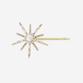 Gold & Pearl Crystal Star Hair Slide