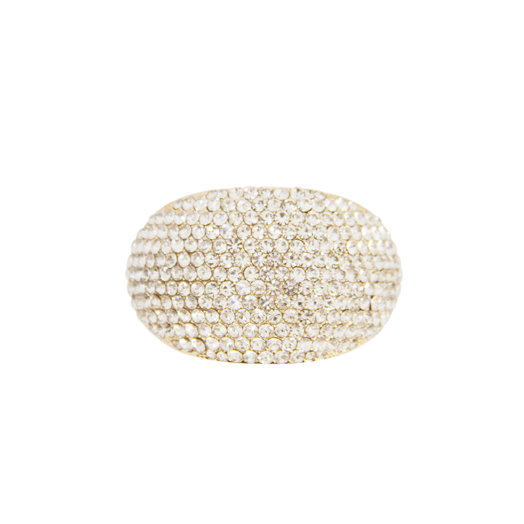 Crystal Pave Gold Ponytail Holder