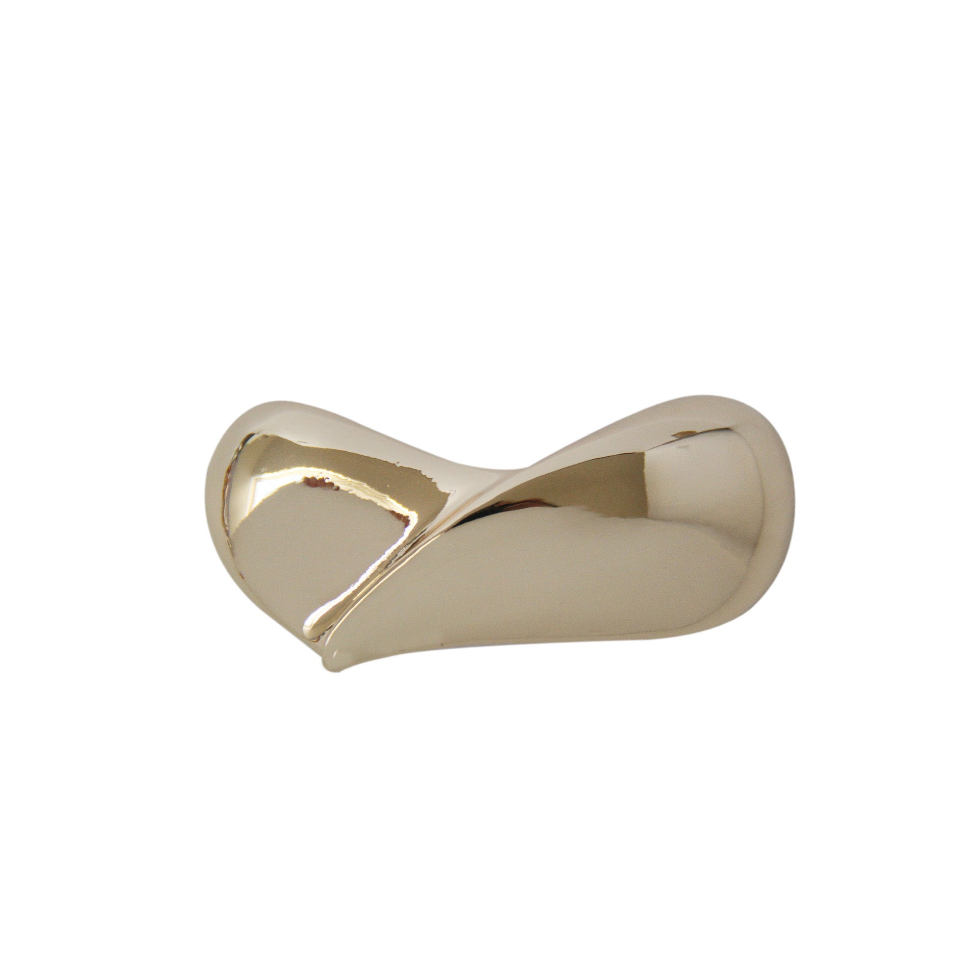 Gold Teardrop Hair Barrette