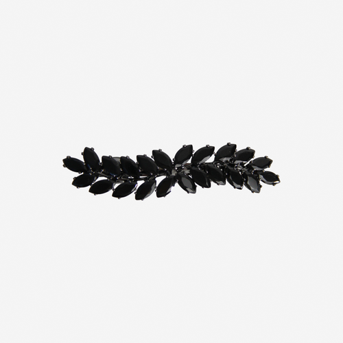 Black Crystal Ivy Hair Barrette