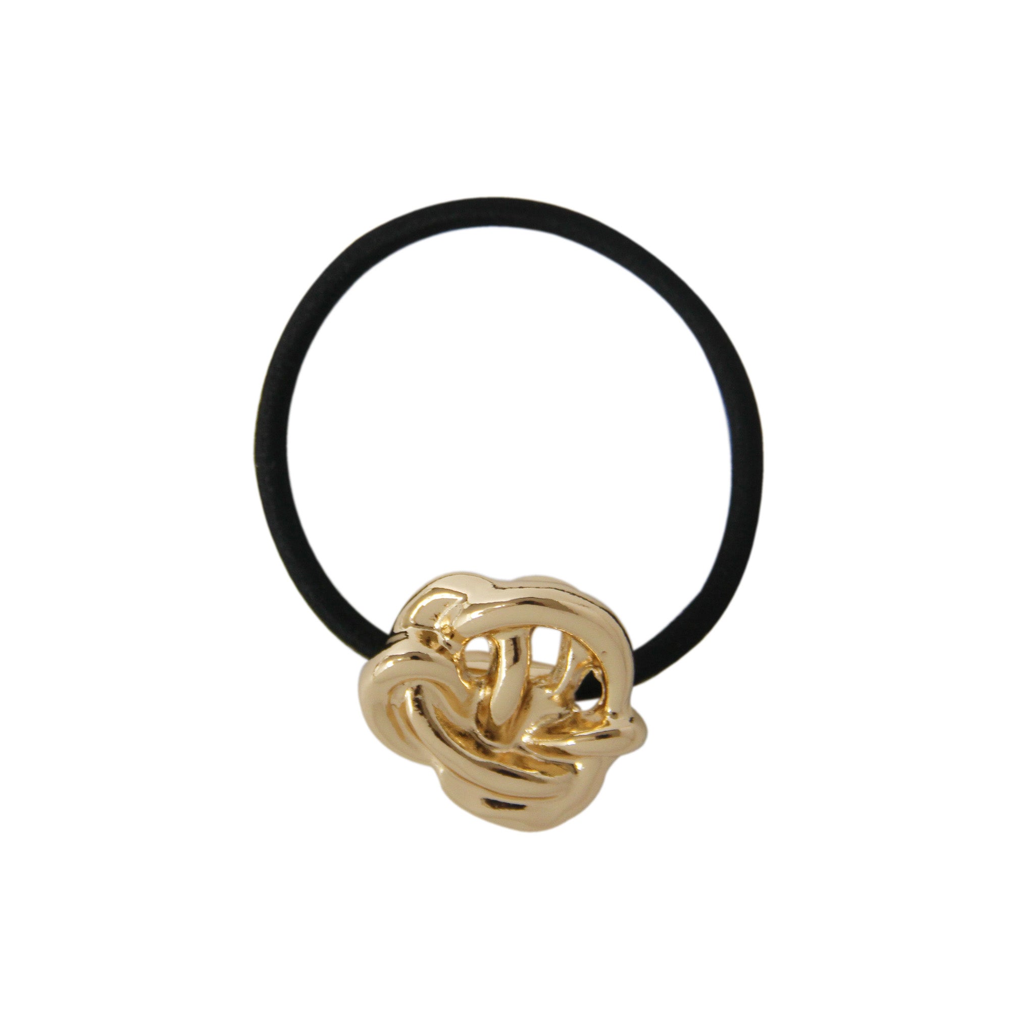 Twist and Knot Gold Hair Tie