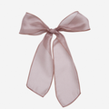 Silk Organza Dusky Pink Hair Ribbon Bow