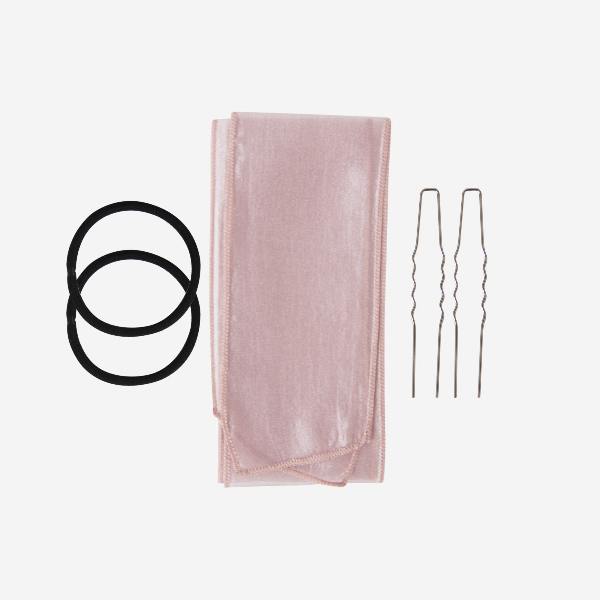 Silk Organza Dusky Pink Hair Ribbon Bow