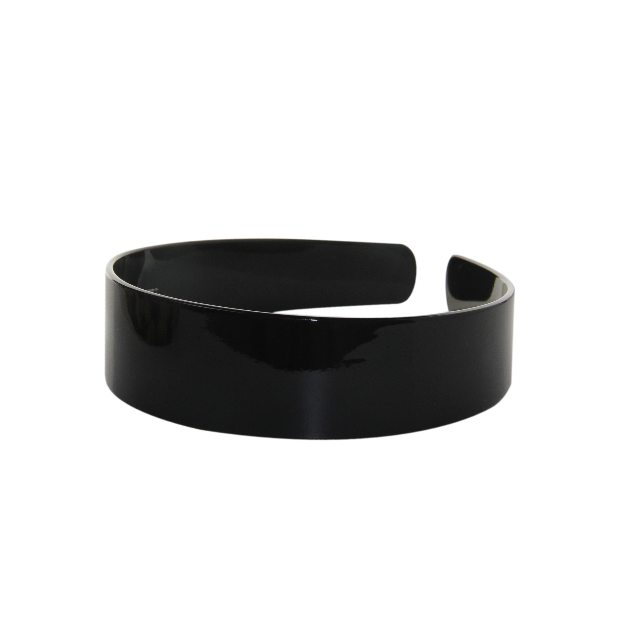 Black Resin Wide Hairband