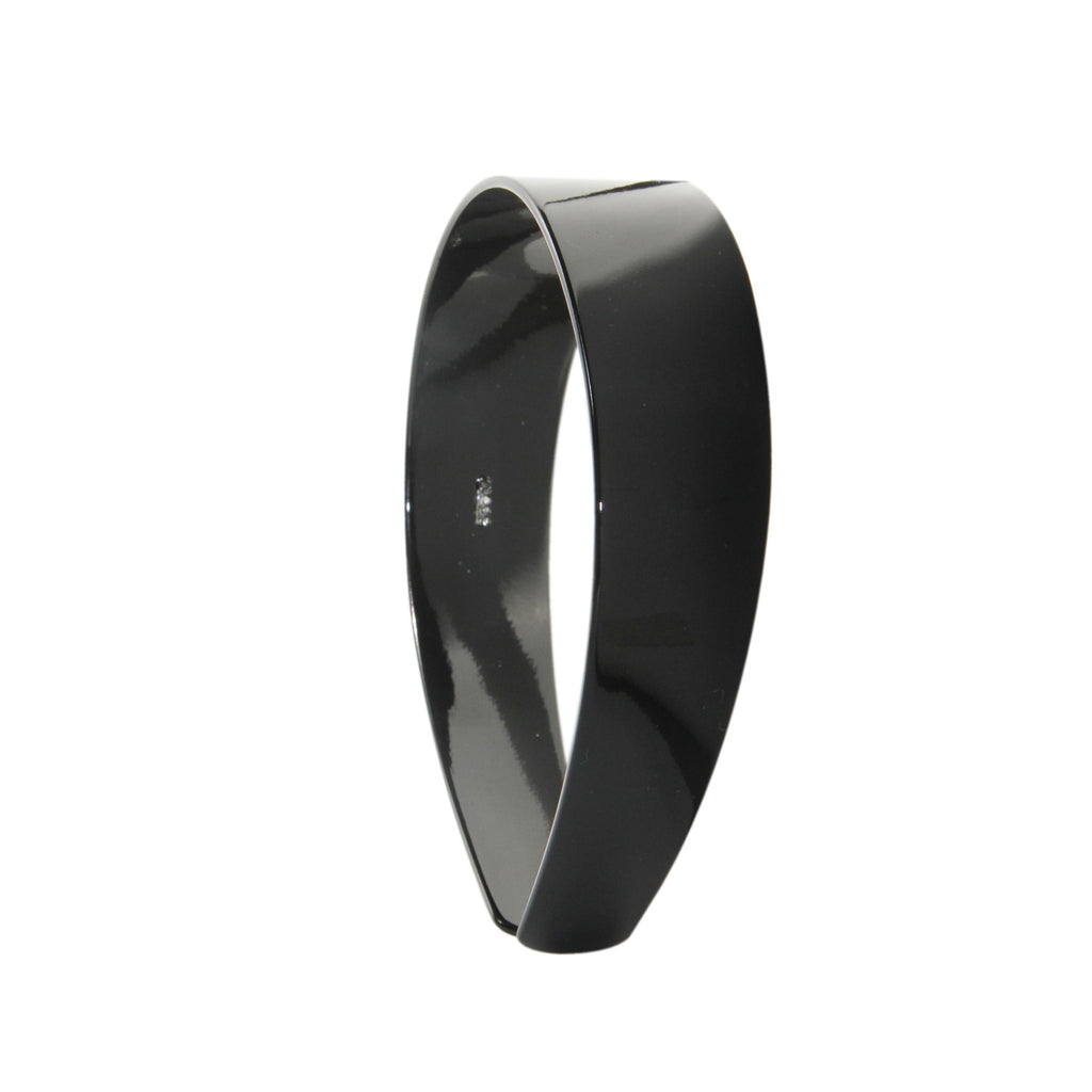 Black Resin Wide Hairband