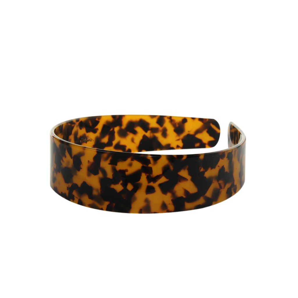 Dark Tortoiseshell Wide Hairband
