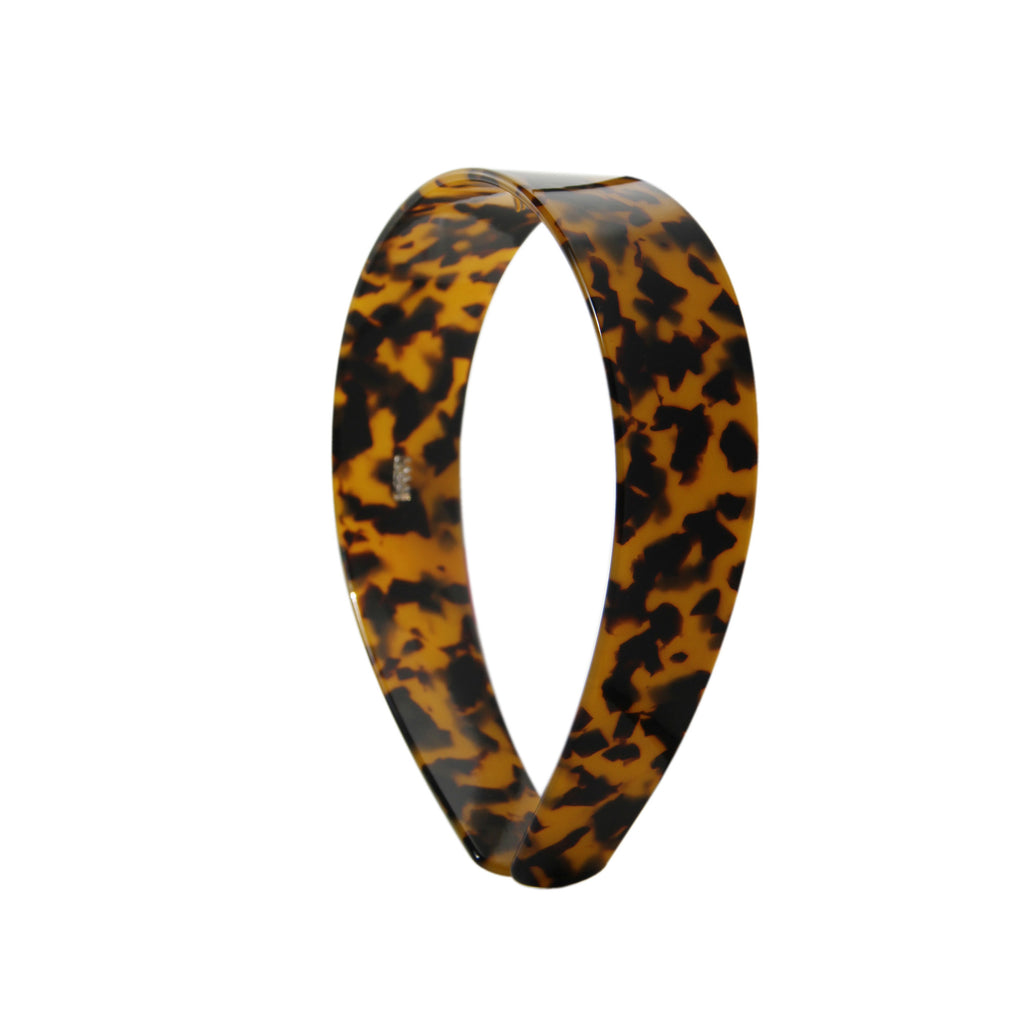 Dark Tortoiseshell Wide Hairband