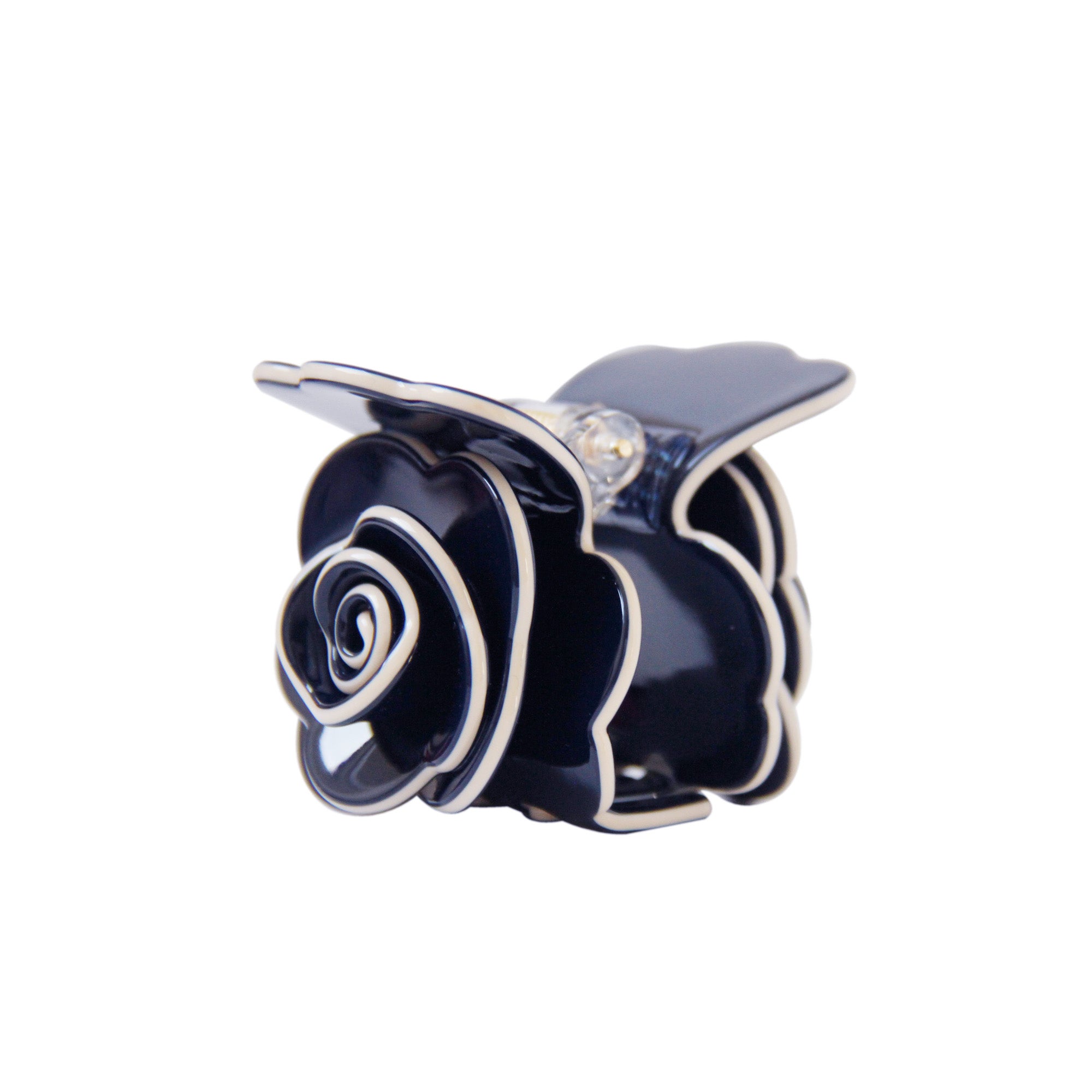 Navy Blue Rose Hair Claw