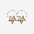 Set of 2 Gold Star Hair Ties