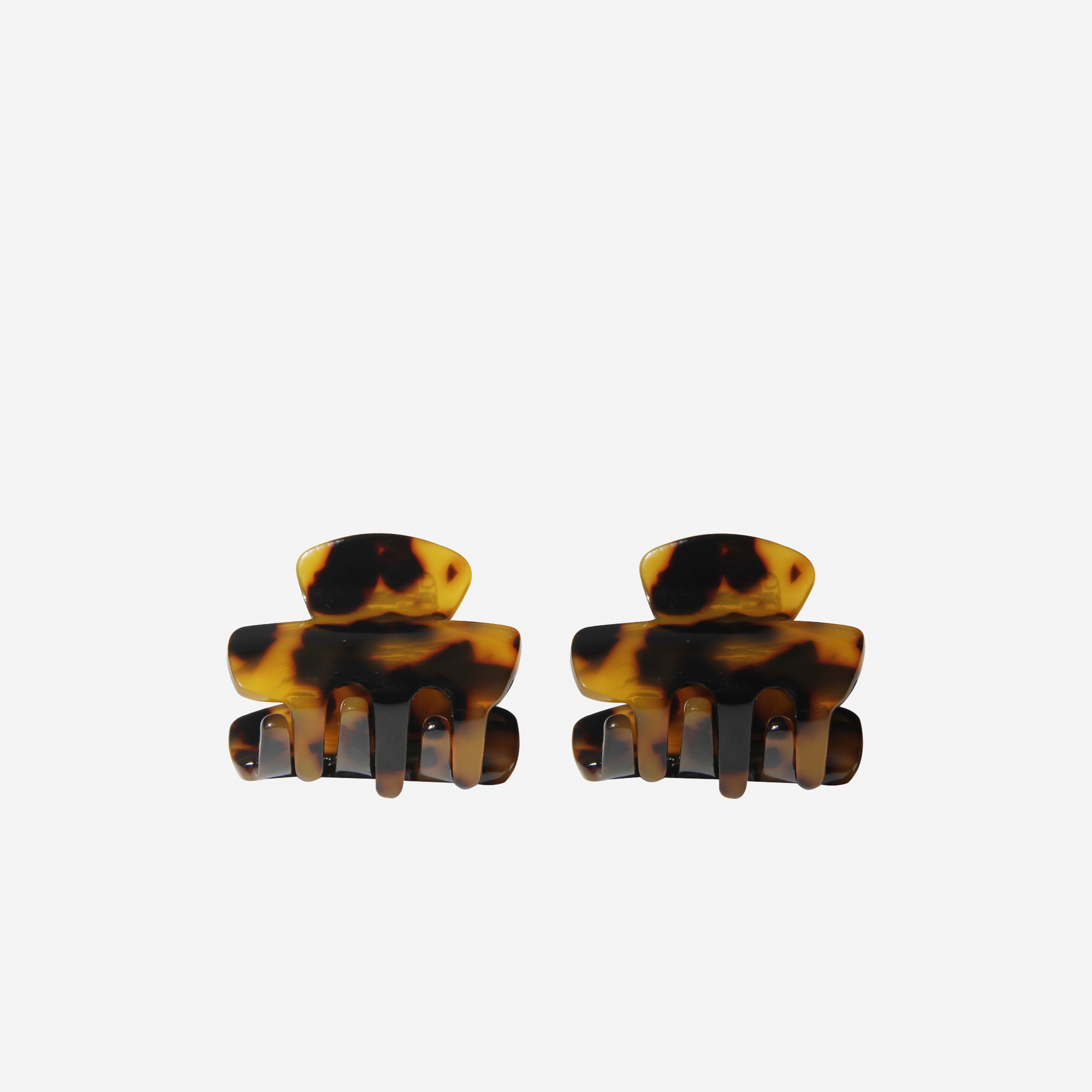 Set of 2 Mini Tortoiseshell Hair Claws
