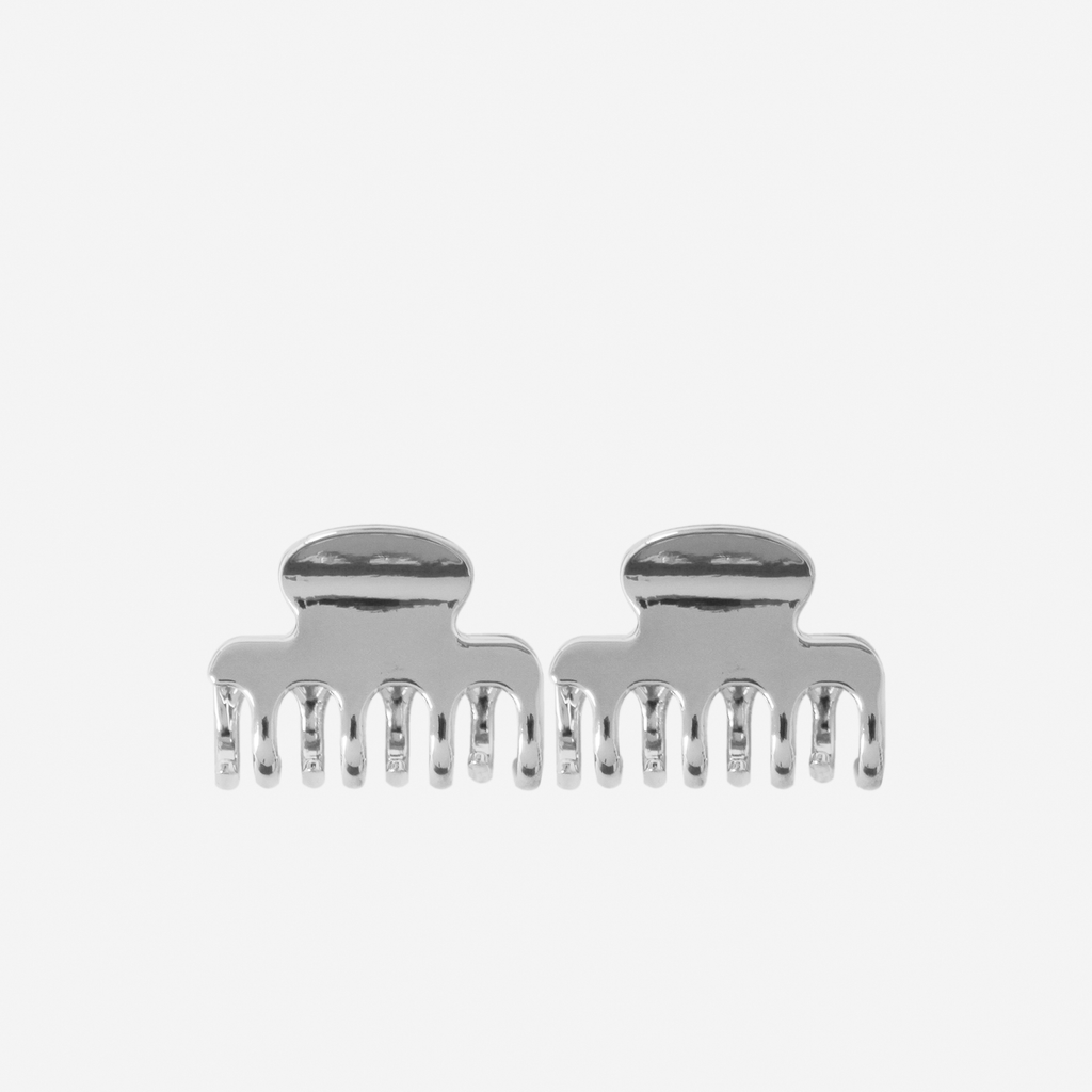 Set of 2 Silver Hair Claws