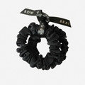 Set of 2 Black Silk Scrunchies