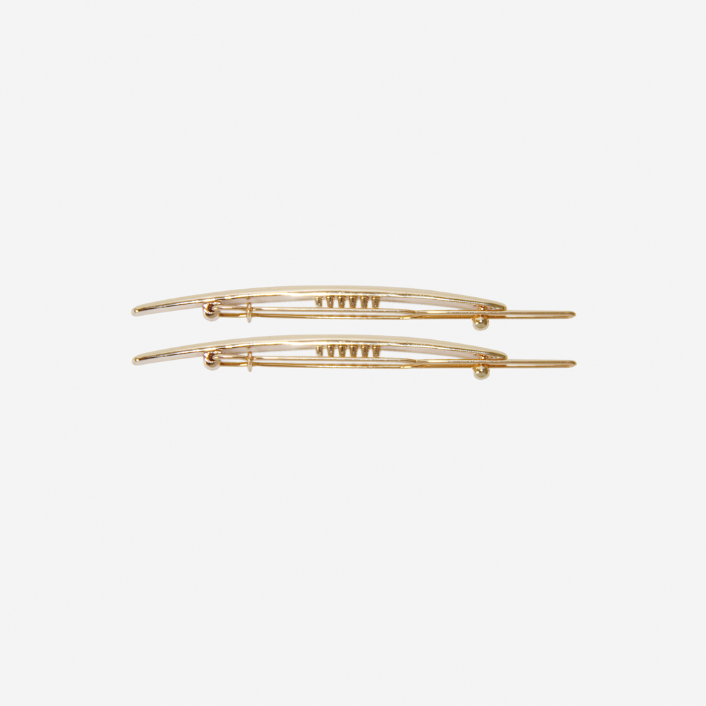 Set of 2 Gold Hair Clips