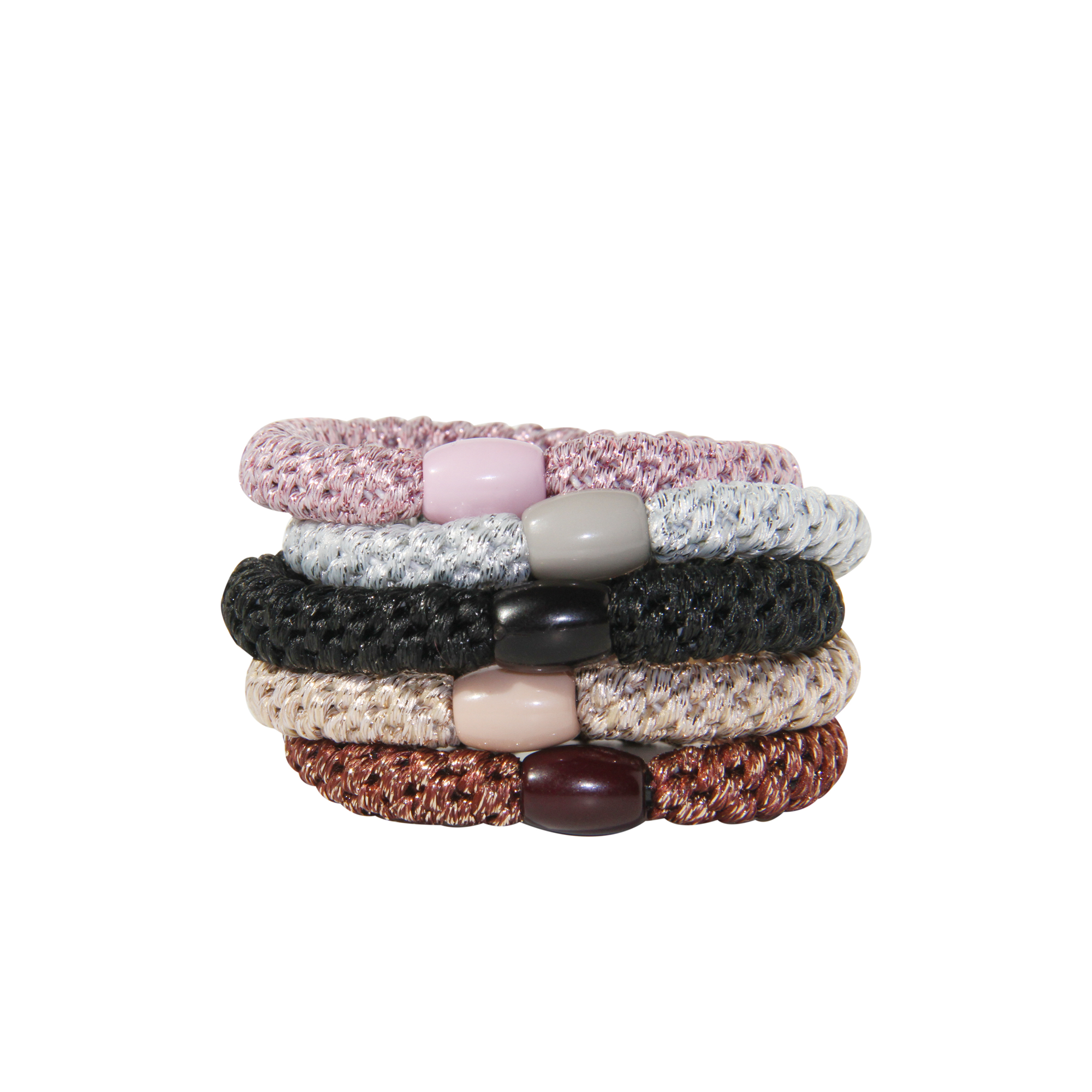 Set of 5 Glitter Hair Ties