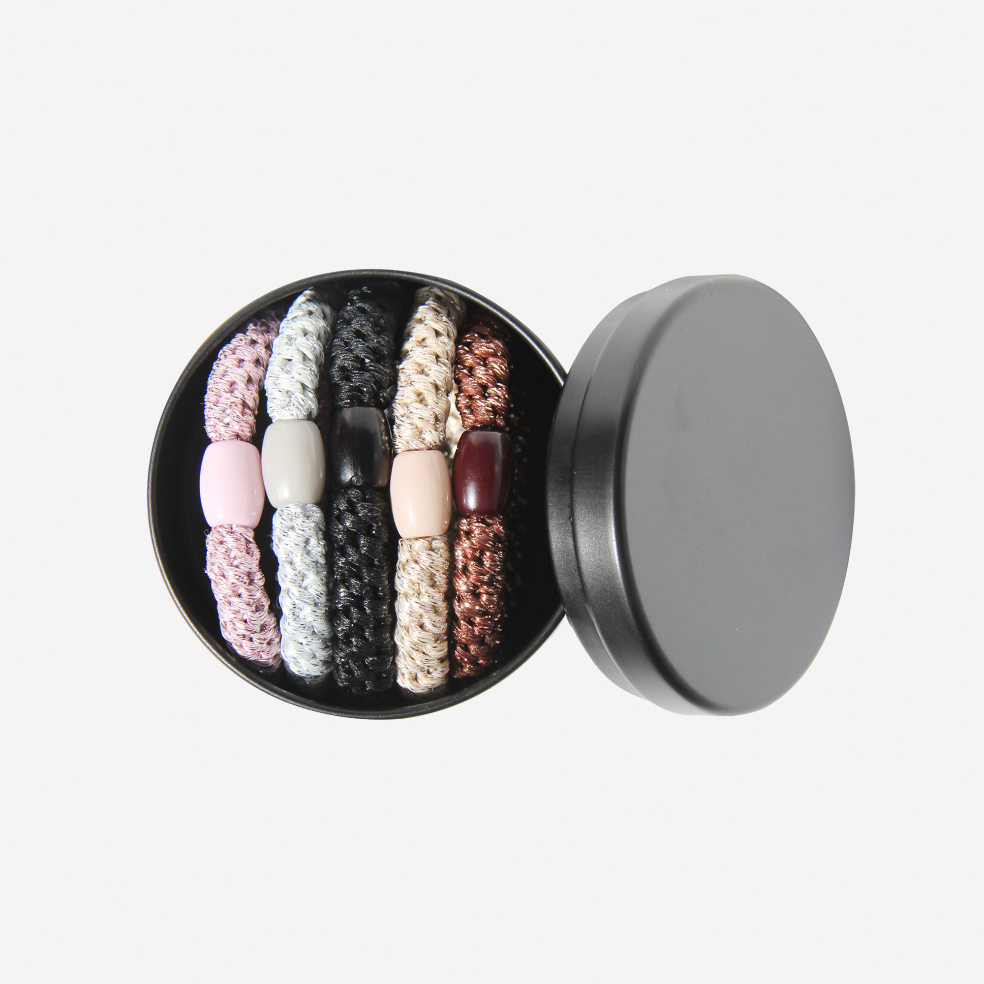 Set of 5 Glitter Hair Ties