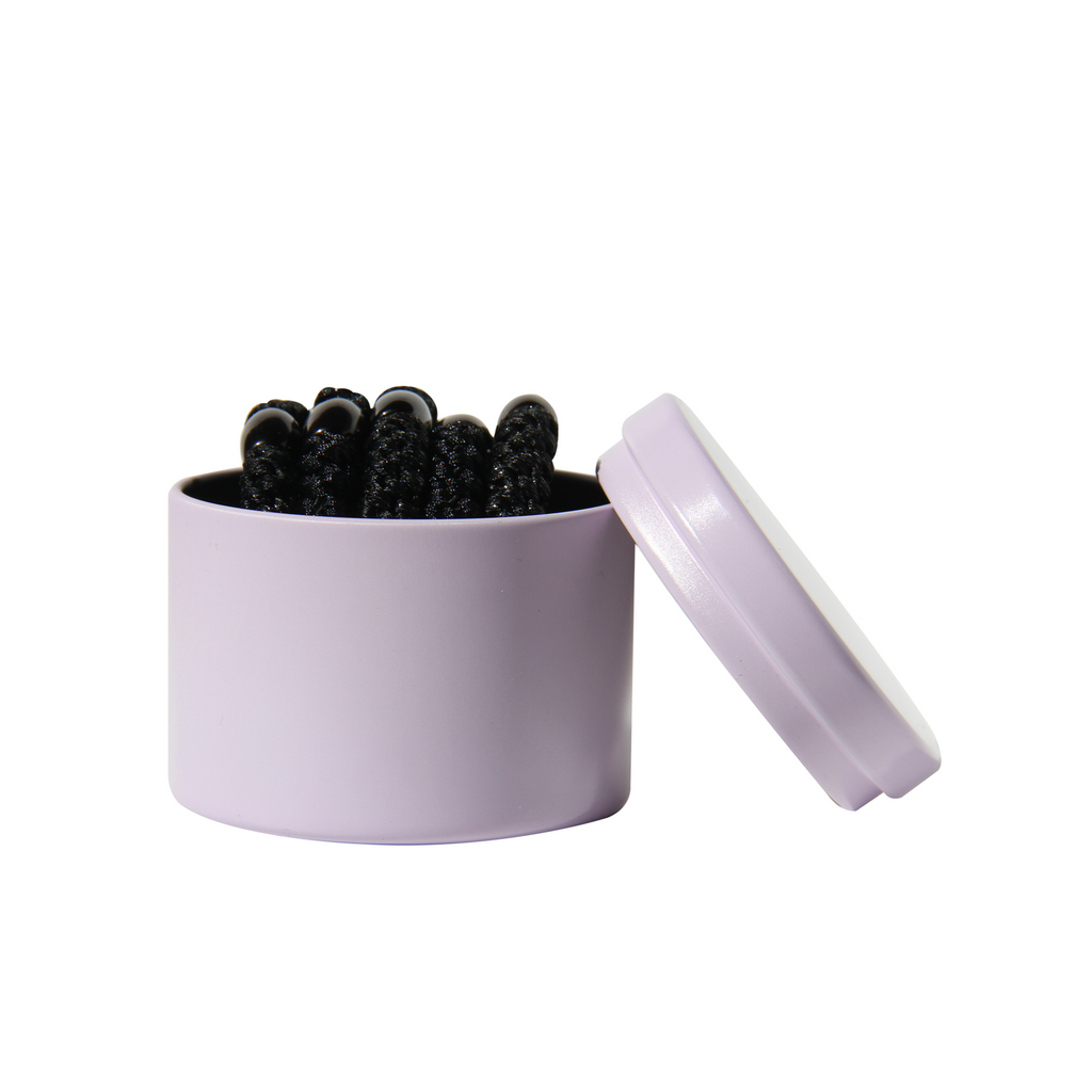 Set of Black Glitter Hair Ties