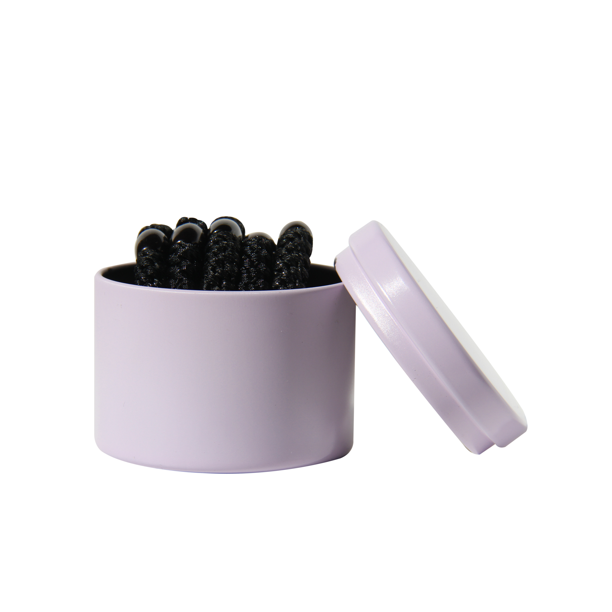 Set of Black Glitter Hair Ties