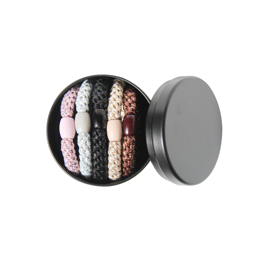 Set of 5 Glitter Hair Ties