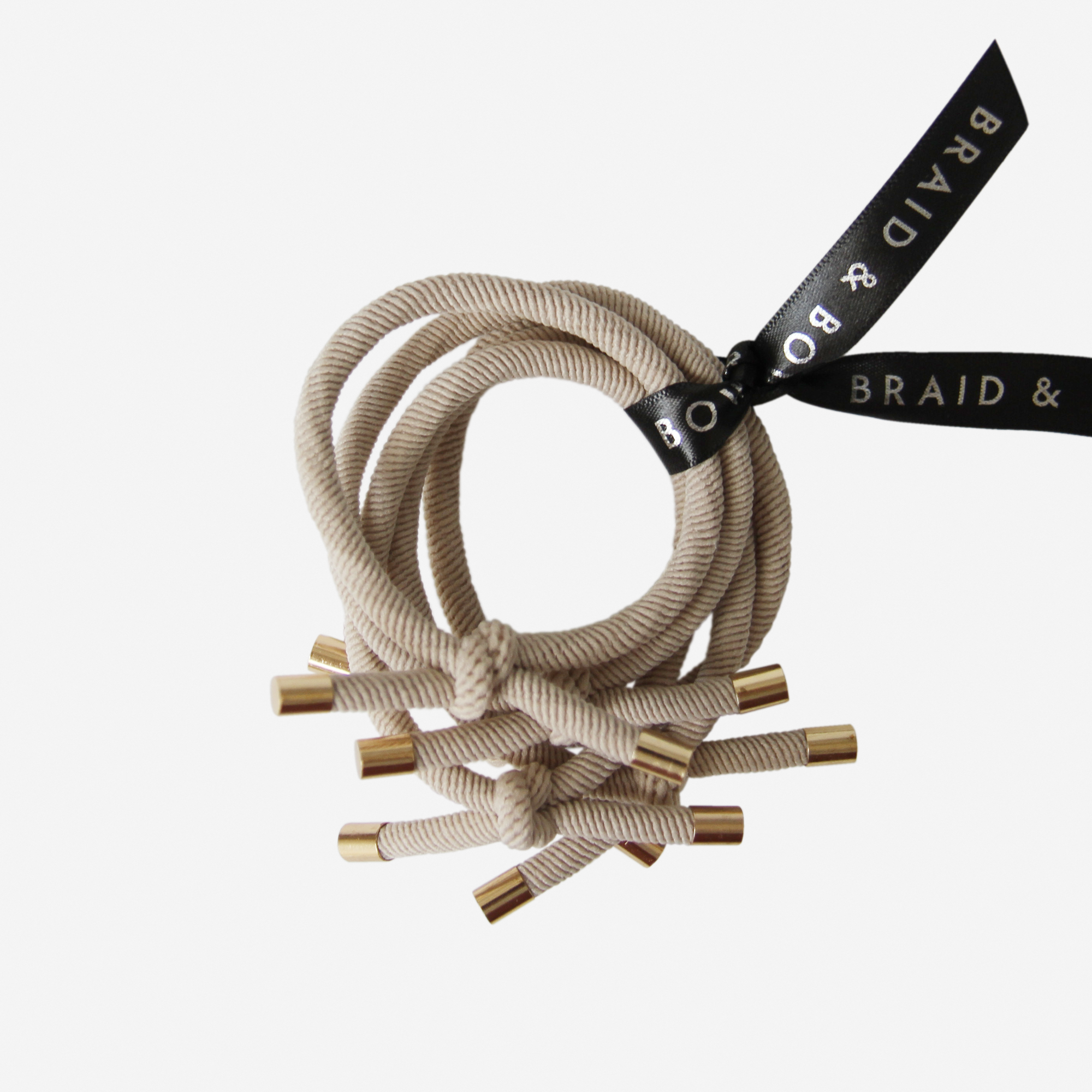Set of 5 Blonde Knot Hair Ties