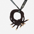 Set of 5 Chocolate Brown Knot Hair Ties