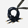 Set of 5 Navy Blue Knot Hair Ties