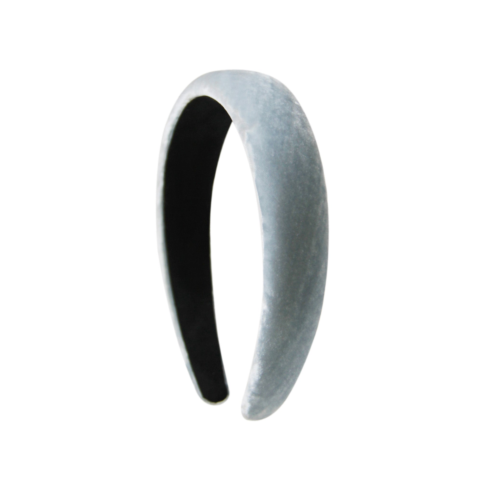 Light Blue Silk Velvet Hairband