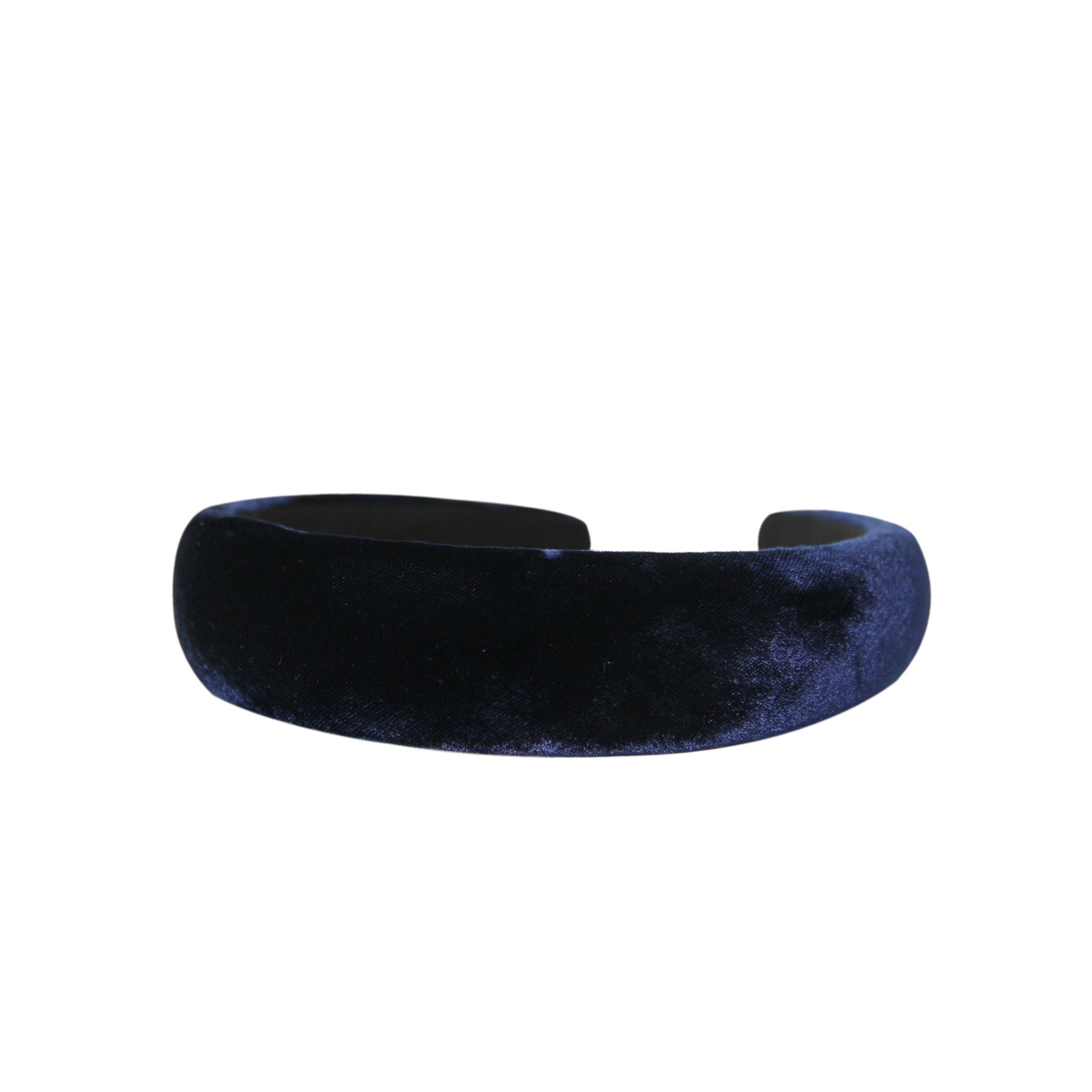 Midnight Blue Silk Velvet Hairband