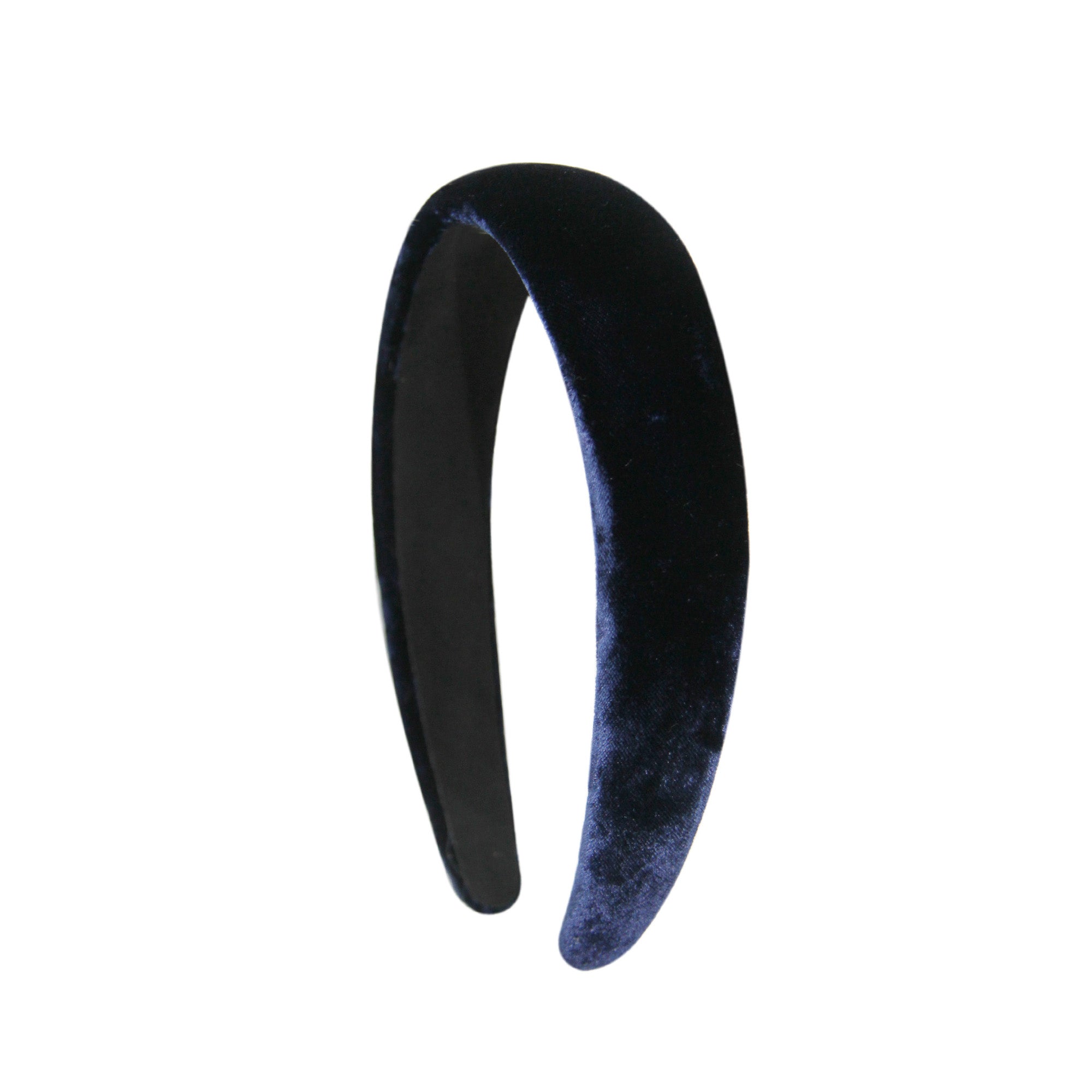 Midnight Blue Silk Velvet Hairband