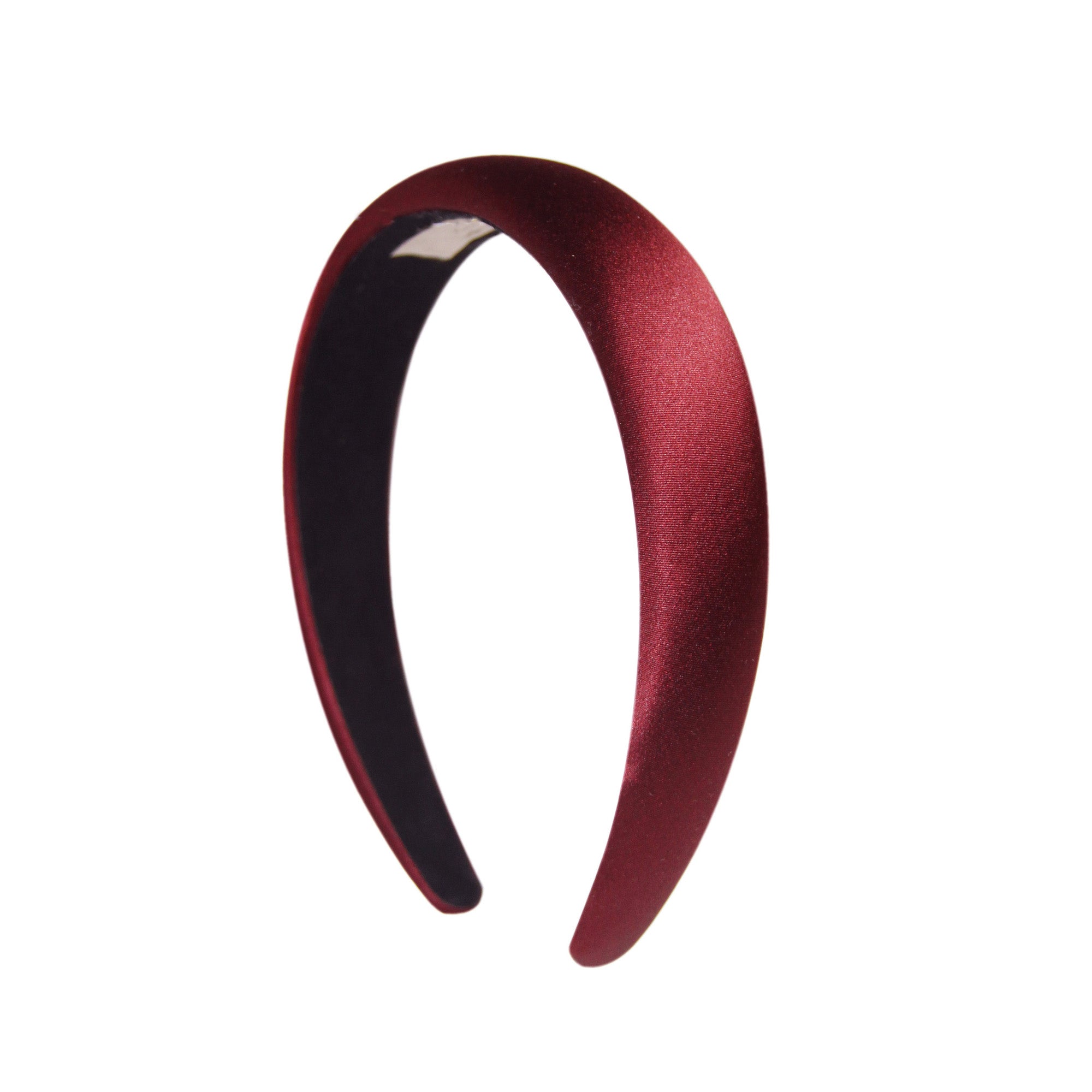 Burgundy Silk Padded Hairband