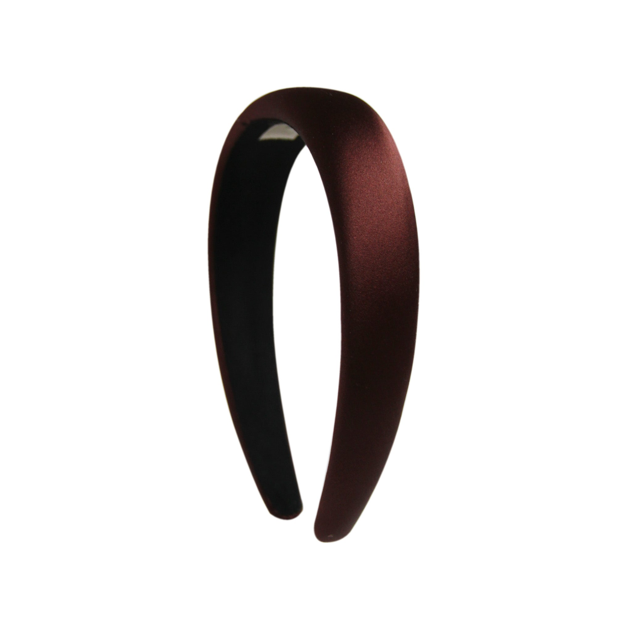 Chocolate Brown Silk Padded Hairband