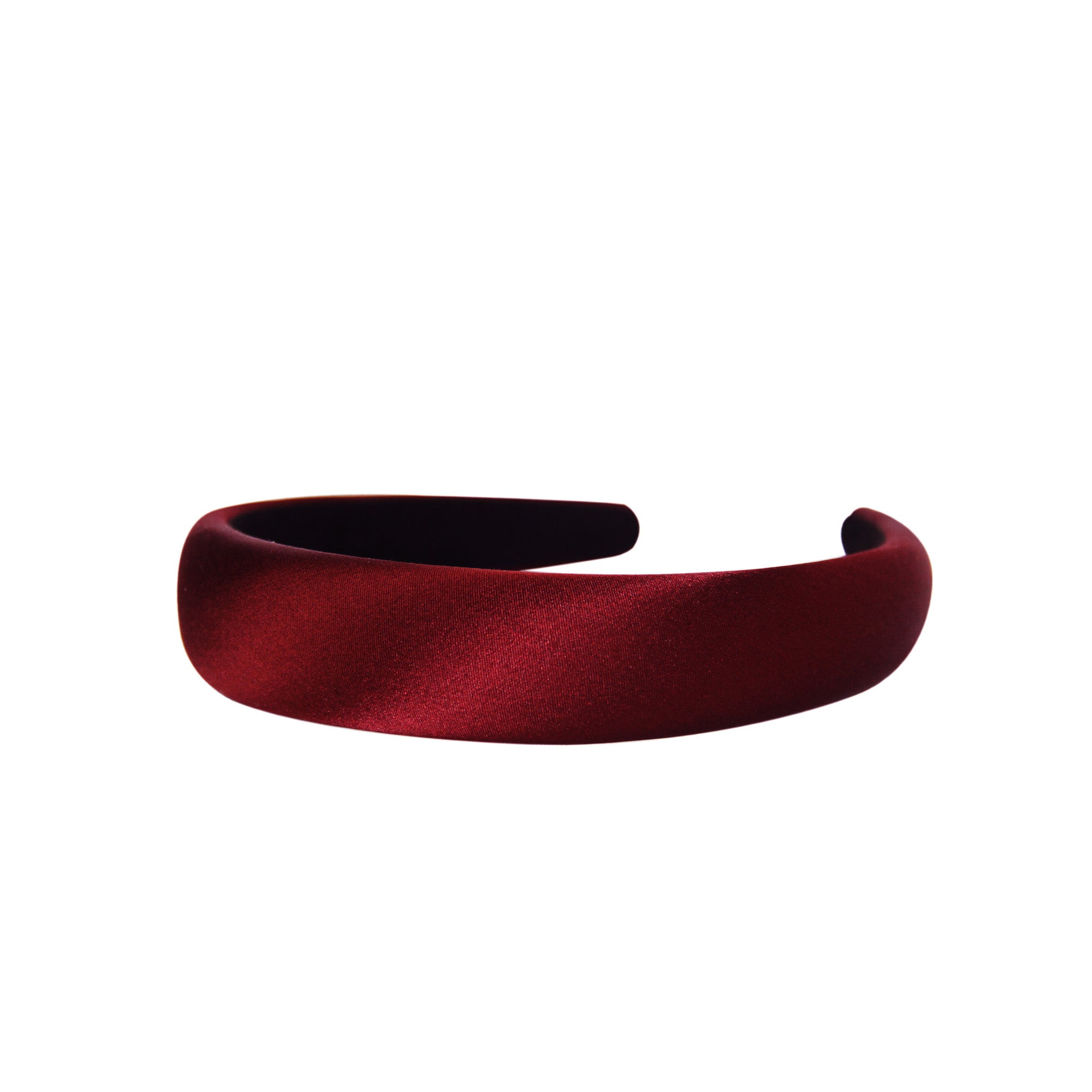 Burgundy Silk Padded Hairband