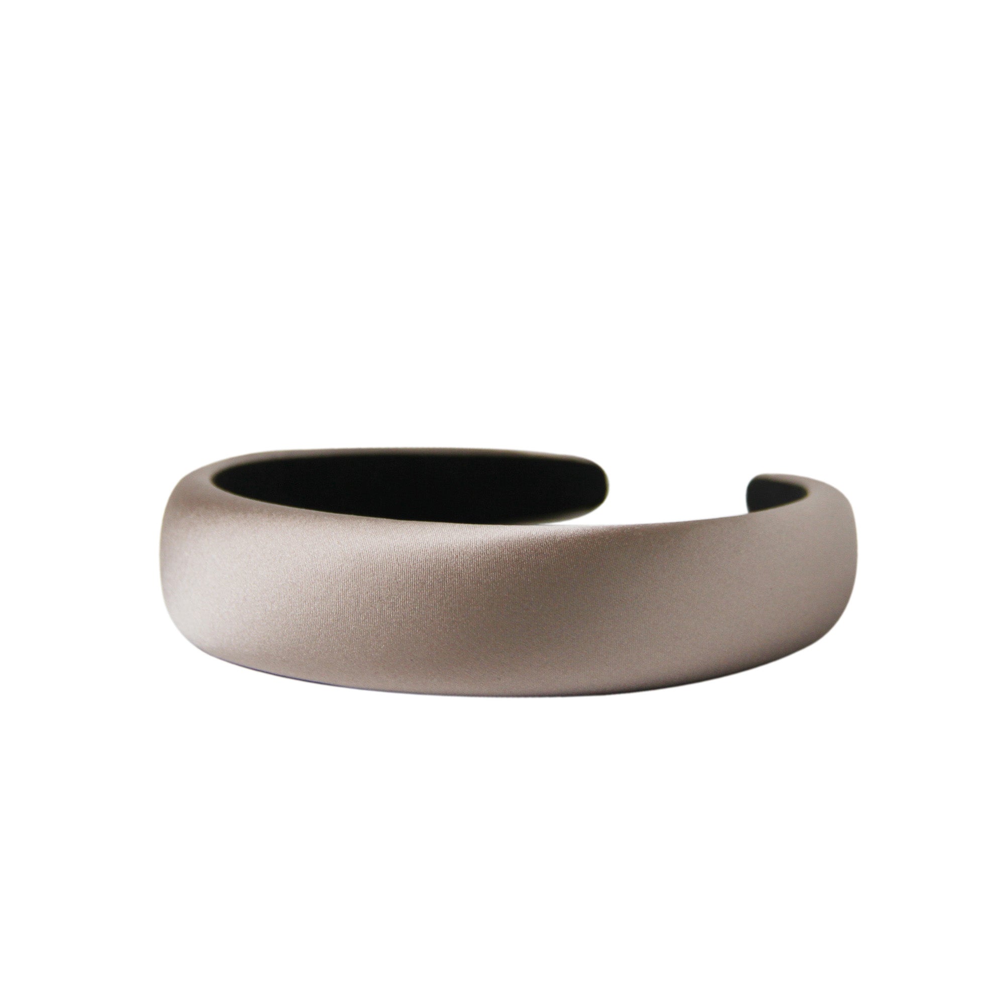 Taupe Silk Padded Hairband