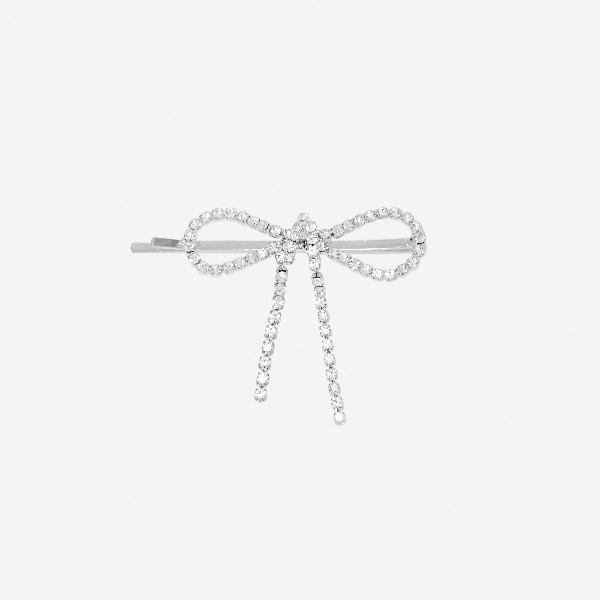 Crystal Pave Bow Hair Slide