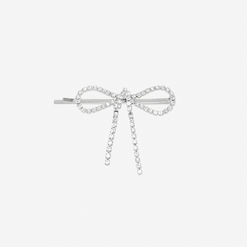 Crystal Pave Bow Hair Slide